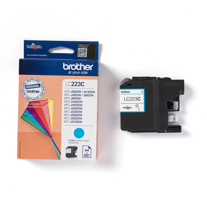 Brother Bläck LC223C LC-223 Cyan i gruppen DATORER & KRINGUTRUSTNING / Skrivare & Tillbehör / Bläck & Toner / Toner / Brother hos TP E-commerce Nordic AB (C26067)