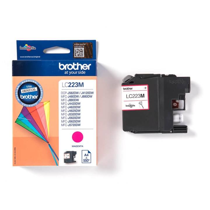 Brother Bläck LC223M LC-223 Magenta i gruppen DATORER & KRINGUTRUSTNING / Skrivare & Tillbehör / Bläck & Toner / Toner / Brother hos TP E-commerce Nordic AB (C26068)