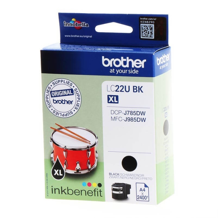 Brother Bläck LC22UBK LC-22U Svart i gruppen DATORER & KRINGUTRUSTNING / Skrivare & Tillbehör / Bläck & Toner / Toner / Brother hos TP E-commerce Nordic AB (C26082)