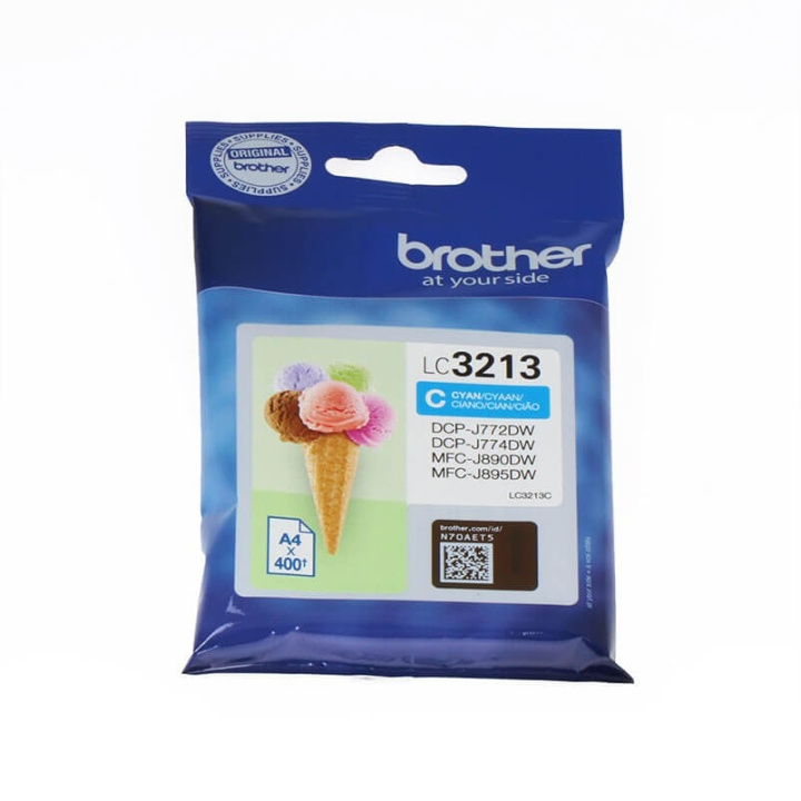 Brother Bläck LC3213C LC-3213 Cyan i gruppen DATORER & KRINGUTRUSTNING / Skrivare & Tillbehör / Bläck & Toner / Toner / Brother hos TP E-commerce Nordic AB (C26091)