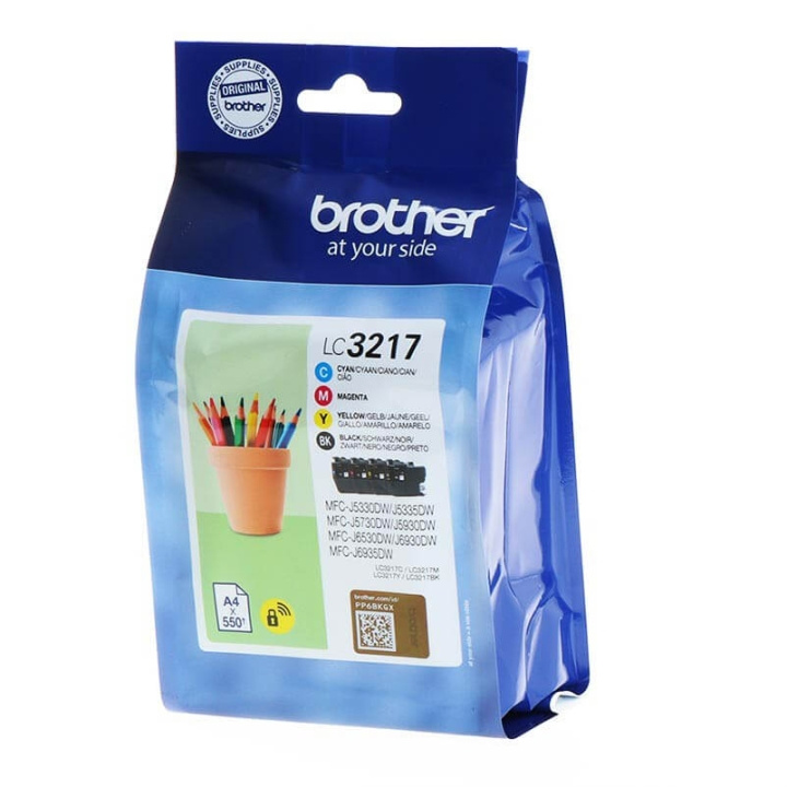 Brother Bläck LC3217VALDR LC-3217 Multipack i gruppen DATORER & KRINGUTRUSTNING / Skrivare & Tillbehör / Bläck & Toner / Toner / Brother hos TP E-commerce Nordic AB (C26098)