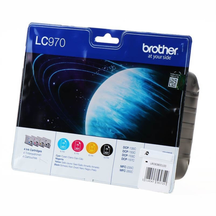 Brother Bläck LC970VALBPDR LC-970 Multipack i gruppen DATORER & KRINGUTRUSTNING / Skrivare & Tillbehör / Bläck & Toner / Toner / Brother hos TP E-commerce Nordic AB (C26133)