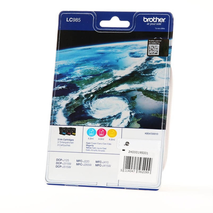 Brother Bläck LC985RBWBPDR LC-985 Rainbow-pack i gruppen DATORER & KRINGUTRUSTNING / Skrivare & Tillbehör / Bläck & Toner / Toner / Brother hos TP E-commerce Nordic AB (C26144)