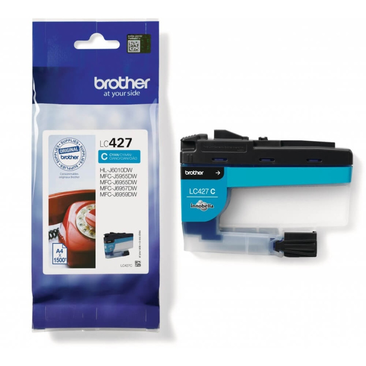 Brother Bläck LC427C LC-427 Cyan i gruppen DATORER & KRINGUTRUSTNING / Skrivare & Tillbehör / Bläck & Toner / Bläckpatroner / Brother hos TP E-commerce Nordic AB (C26159)