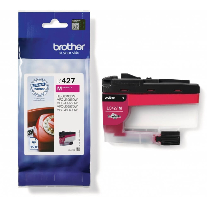 Brother Bläck LC427M LC-427 Magenta i gruppen DATORER & KRINGUTRUSTNING / Skrivare & Tillbehör / Bläck & Toner / Toner / Brother hos TP E-commerce Nordic AB (C26160)