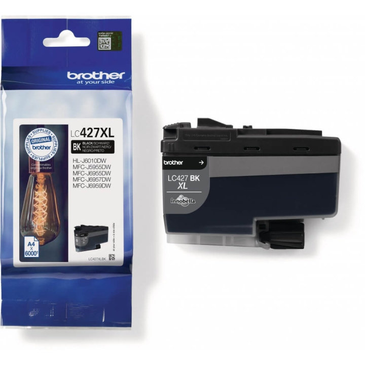 Brother Bläck LC427XLBK LC-427 Svart Hög Kapacitet i gruppen DATORER & KRINGUTRUSTNING / Skrivare & Tillbehör / Bläck & Toner / Toner / Brother hos TP E-commerce Nordic AB (C26161)