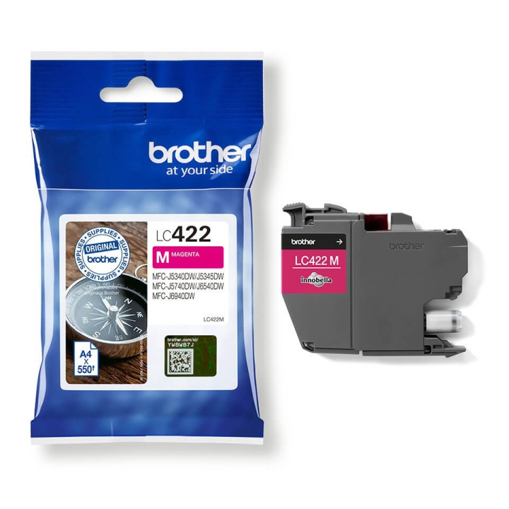 Brother Bläck LC422M LC-422 Magenta i gruppen DATORER & KRINGUTRUSTNING / Skrivare & Tillbehör / Bläck & Toner / Toner / Brother hos TP E-commerce Nordic AB (C26167)