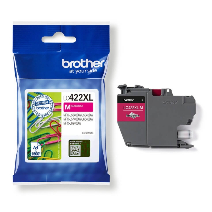 Brother Bläck LC422XLM LC-422 Magenta i gruppen DATORER & KRINGUTRUSTNING / Skrivare & Tillbehör / Bläck & Toner / Toner / Brother hos TP E-commerce Nordic AB (C26171)