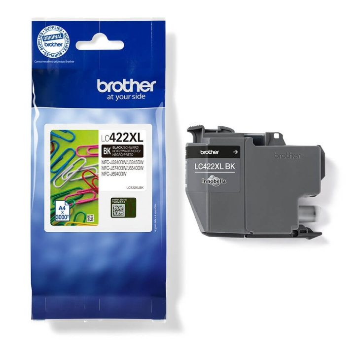 Brother Bläck LC422XLBK LC-422 Svart i gruppen DATORER & KRINGUTRUSTNING / Skrivare & Tillbehör / Bläck & Toner / Toner / Brother hos TP E-commerce Nordic AB (C26173)