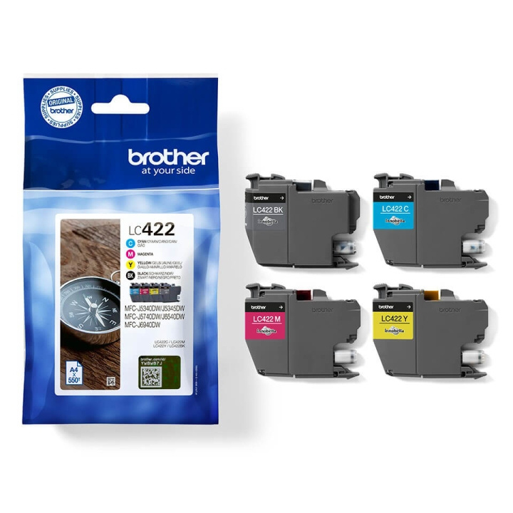 Brother Bläck LC422VAL LC-422 Multipack i gruppen DATORER & KRINGUTRUSTNING / Skrivare & Tillbehör / Bläck & Toner / Toner / Brother hos TP E-commerce Nordic AB (C26174)