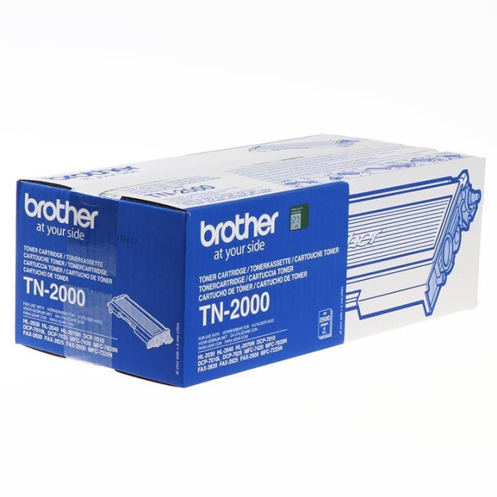 Brother Toner TN2000 TN-2000 Svart i gruppen DATORER & KRINGUTRUSTNING / Skrivare & Tillbehör / Bläck & Toner / Bläckpatroner / Brother hos TP E-commerce Nordic AB (C26178)