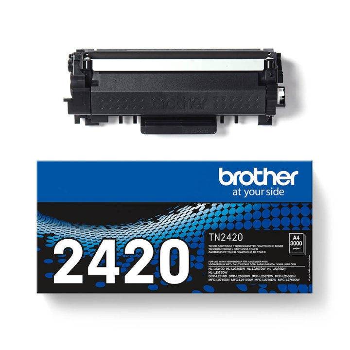 Brother Toner TN2420 TN-2420 Svart i gruppen DATORER & KRINGUTRUSTNING / Skrivare & Tillbehör / Bläck & Toner / Toner / Brother hos TP E-commerce Nordic AB (C26196)