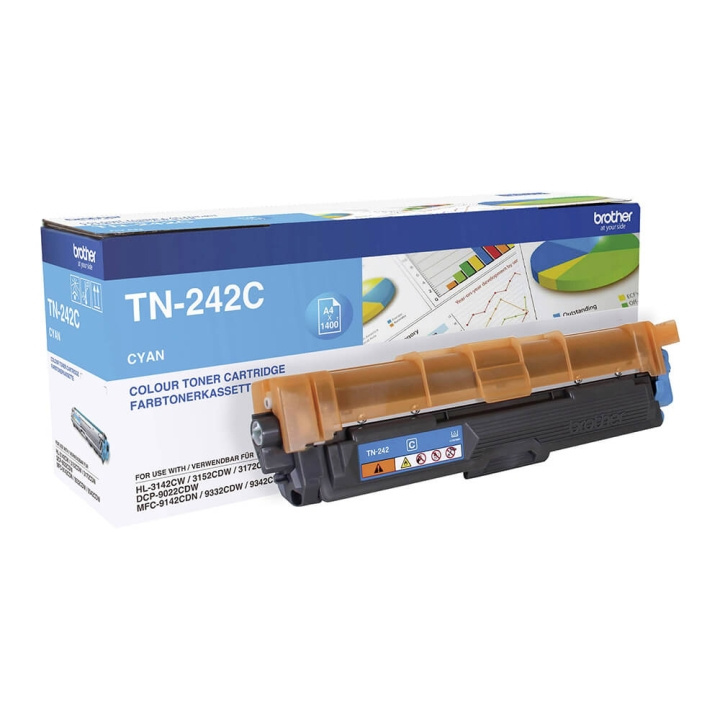 Brother Toner TN242C TN-242 Cyan i gruppen DATORER & KRINGUTRUSTNING / Skrivare & Tillbehör / Bläck & Toner / Bläckpatroner / Brother hos TP E-commerce Nordic AB (C26198)