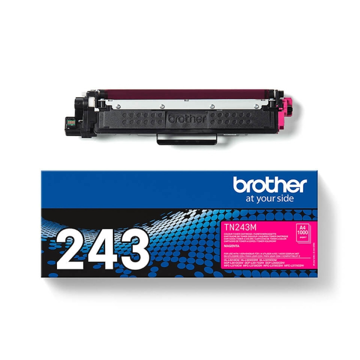 BROTHER Toner TN243M TN-243 Magenta i gruppen DATORER & KRINGUTRUSTNING / Skrivare & Tillbehör / Bläck & Toner / Toner / Brother hos TP E-commerce Nordic AB (C26204)