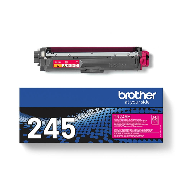 BROTHER Toner TN245M TN-245 Magenta i gruppen DATORER & KRINGUTRUSTNING / Skrivare & Tillbehör / Bläck & Toner / Toner / Brother hos TP E-commerce Nordic AB (C26207)