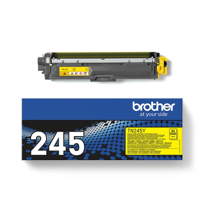 Brother Toner TN245Y TN-245 Gul i gruppen DATORER & KRINGUTRUSTNING / Skrivare & Tillbehör / Bläck & Toner / Toner / Brother hos TP E-commerce Nordic AB (C26208)