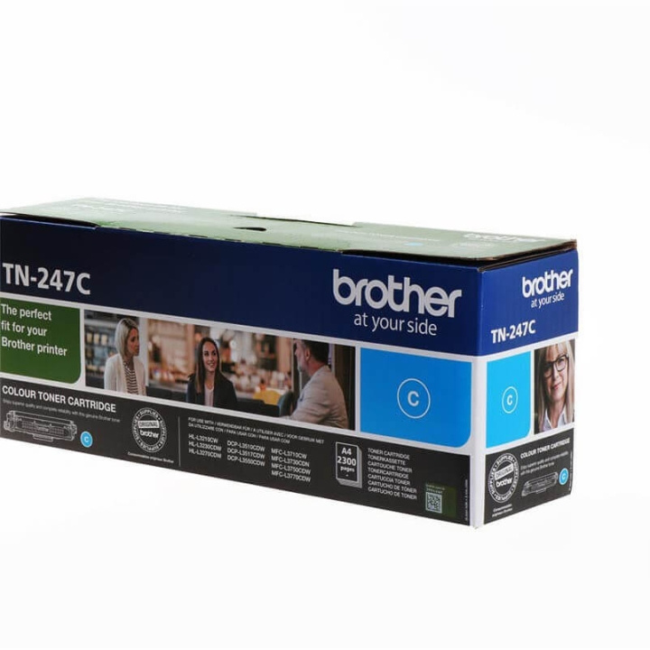 BROTHER Toner TN247C TN-247 Cyan i gruppen DATORER & KRINGUTRUSTNING / Skrivare & Tillbehör / Bläck & Toner / Trummor / Brother hos TP E-commerce Nordic AB (C26213)