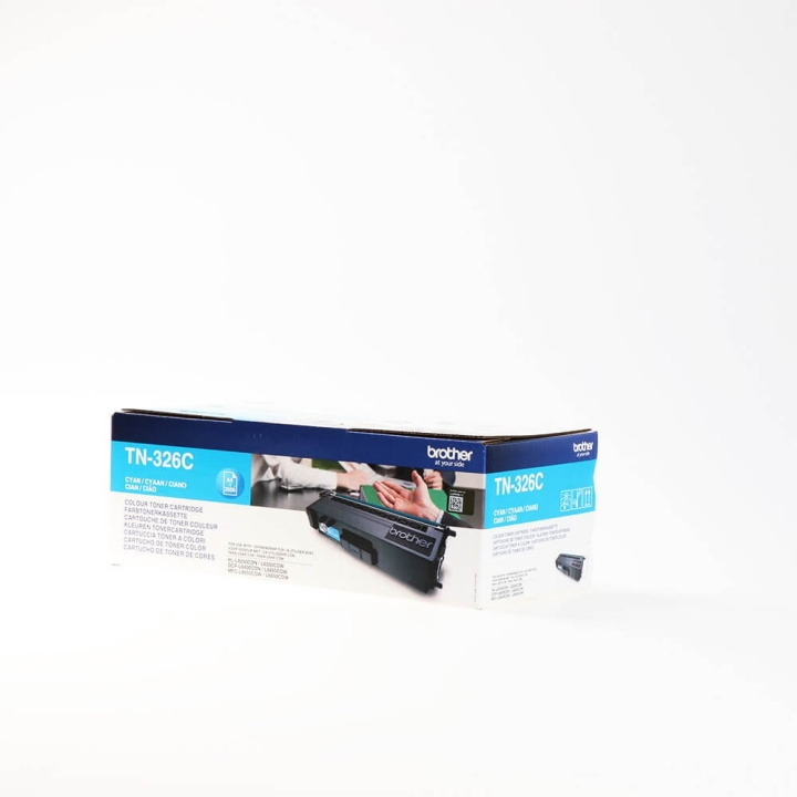 BROTHER Toner TN326C TN-326 Cyan i gruppen DATORER & KRINGUTRUSTNING / Skrivare & Tillbehör / Bläck & Toner / Toner / Brother hos TP E-commerce Nordic AB (C26233)