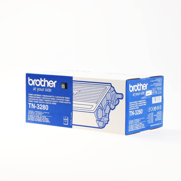 Brother Toner TN3280 TN-3280 Svart i gruppen DATORER & KRINGUTRUSTNING / Skrivare & Tillbehör / Bläck & Toner / Toner / Brother hos TP E-commerce Nordic AB (C26236)