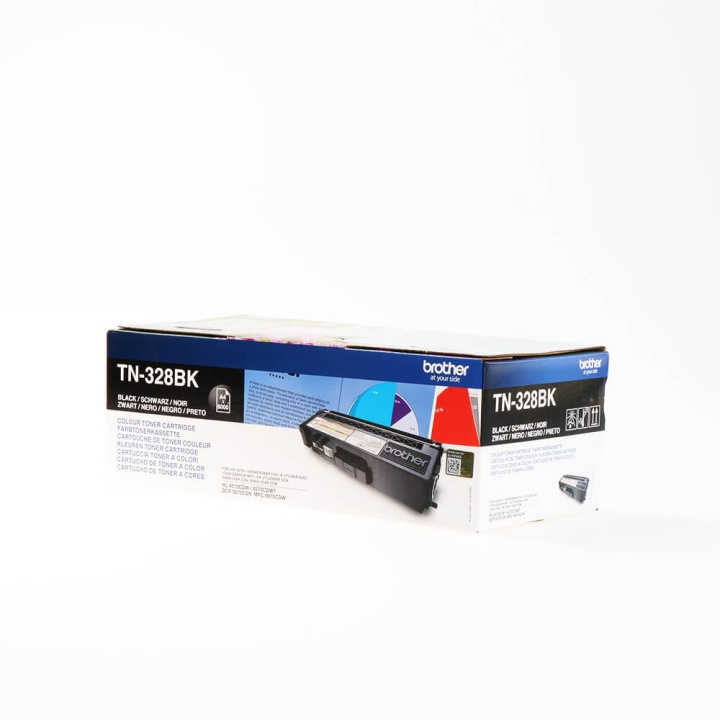 Brother Toner TN328BK TN-328 Svart i gruppen DATORER & KRINGUTRUSTNING / Skrivare & Tillbehör / Bläck & Toner / Toner / Brother hos TP E-commerce Nordic AB (C26237)