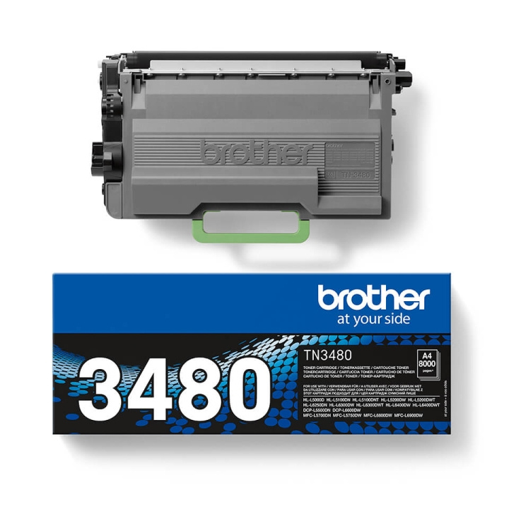 Brother Toner TN3480 TN-3480 Svart i gruppen DATORER & KRINGUTRUSTNING / Skrivare & Tillbehör / Bläck & Toner / Toner / Brother hos TP E-commerce Nordic AB (C26249)