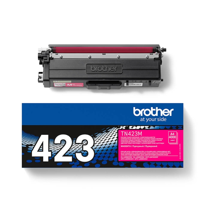 BROTHER Toner TN423M TN-423 Magenta i gruppen DATORER & KRINGUTRUSTNING / Skrivare & Tillbehör / Bläck & Toner / Toner / Brother hos TP E-commerce Nordic AB (C26258)