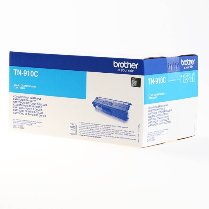 BROTHER Toner TN910C TN-910 Cyan i gruppen DATORER & KRINGUTRUSTNING / Skrivare & Tillbehör / Bläck & Toner / Toner / Brother hos TP E-commerce Nordic AB (C26271)