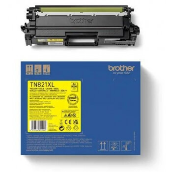 Brother Toner TN821XLY TN-821XL Gul i gruppen DATORER & KRINGUTRUSTNING / Skrivare & Tillbehör / Bläck & Toner / Bläckpatroner / Brother hos TP E-commerce Nordic AB (C26284)