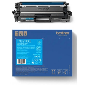 BROTHER Toner TN821XXLC TN-821XXL Cyan i gruppen DATORER & KRINGUTRUSTNING / Skrivare & Tillbehör / Bläck & Toner / Bläckpatroner / Brother hos TP E-commerce Nordic AB (C26286)