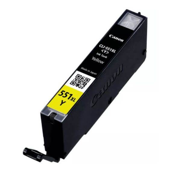 Canon Bläck 6446B001 CLI-551XL Gul i gruppen DATORER & KRINGUTRUSTNING / Skrivare & Tillbehör / Bläck & Toner / Toner / Canon hos TP E-commerce Nordic AB (C26310)