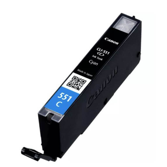 Canon Bläck 6509B001 CLI-551 Cyan i gruppen DATORER & KRINGUTRUSTNING / Skrivare & Tillbehör / Bläck & Toner / Toner / Canon hos TP E-commerce Nordic AB (C26315)