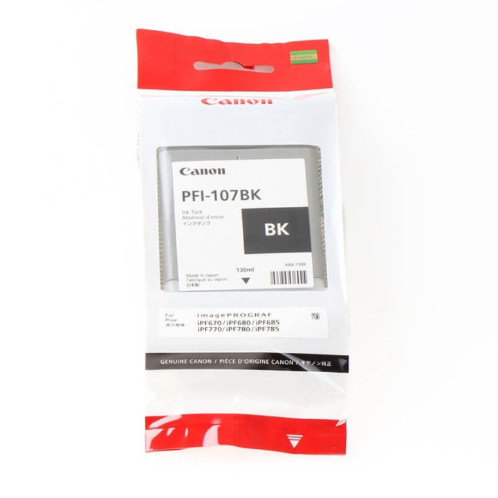 Canon Bläck 6705B001 PFI-107 Svart i gruppen DATORER & KRINGUTRUSTNING / Skrivare & Tillbehör / Bläck & Toner / Toner / Canon hos TP E-commerce Nordic AB (C26321)
