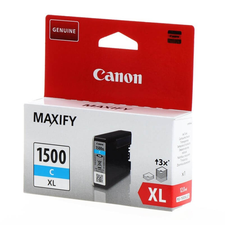 Canon Bläck 9193B001 PGI-1500XL Cyan i gruppen DATORER & KRINGUTRUSTNING / Skrivare & Tillbehör / Bläck & Toner / Toner / Canon hos TP E-commerce Nordic AB (C26339)