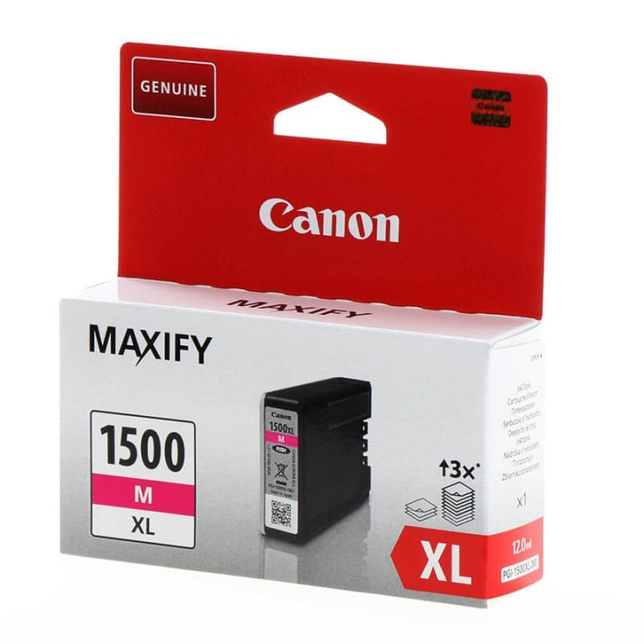 Canon Bläck 9194B001 PGI-1500XL Magenta i gruppen DATORER & KRINGUTRUSTNING / Skrivare & Tillbehör / Bläck & Toner / Toner / Canon hos TP E-commerce Nordic AB (C26340)