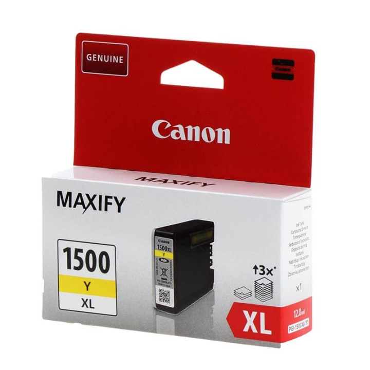 Canon Bläck 9195B001 PGI-1500XL Gul i gruppen DATORER & KRINGUTRUSTNING / Skrivare & Tillbehör / Bläck & Toner / Toner / Canon hos TP E-commerce Nordic AB (C26341)