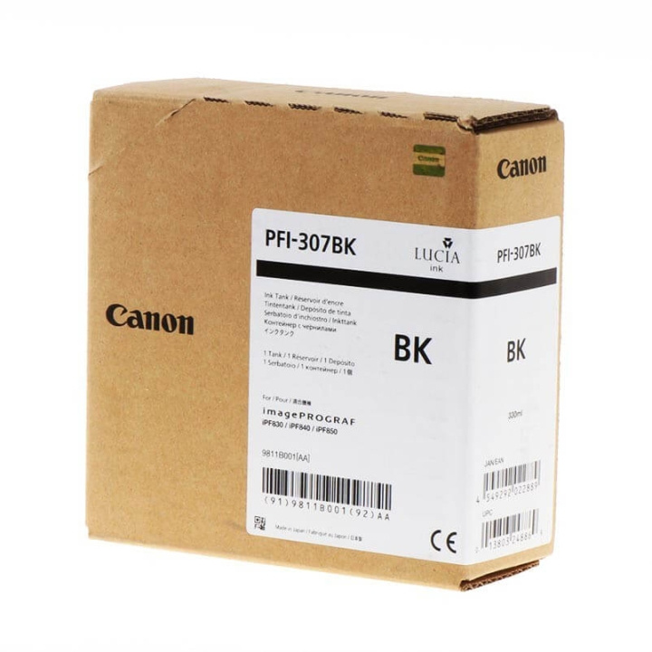 Canon Bläck 9811B001 PFI-307 Svart i gruppen DATORER & KRINGUTRUSTNING / Skrivare & Tillbehör / Bläck & Toner / Toner / Canon hos TP E-commerce Nordic AB (C26351)