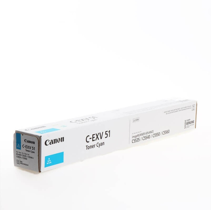 CANON Toner 0482C002 C-EXV 51 Cyan i gruppen DATORER & KRINGUTRUSTNING / Skrivare & Tillbehör / Bläck & Toner / Toner / Canon hos TP E-commerce Nordic AB (C26398)