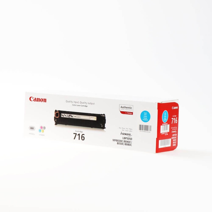 CANON Toner 1979B002 716 Cyan i gruppen DATORER & KRINGUTRUSTNING / Skrivare & Tillbehör / Bläck & Toner / Toner / Canon hos TP E-commerce Nordic AB (C26493)