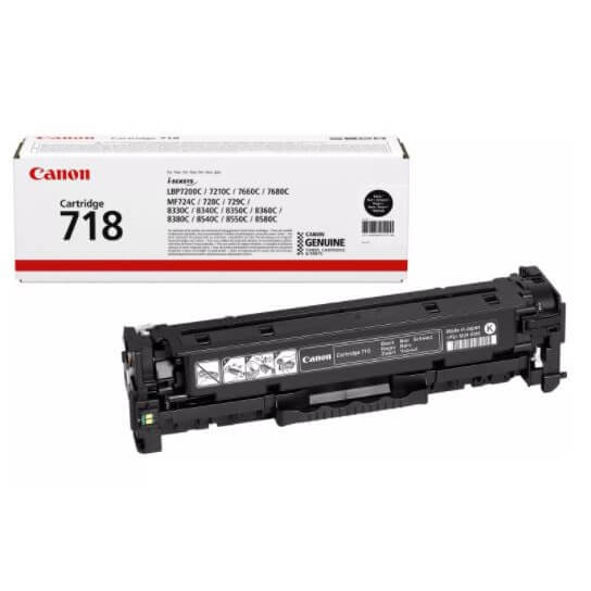 Canon Toner 2662B002 718 Svart i gruppen DATORER & KRINGUTRUSTNING / Skrivare & Tillbehör / Bläck & Toner / Toner / Canon hos TP E-commerce Nordic AB (C26509)