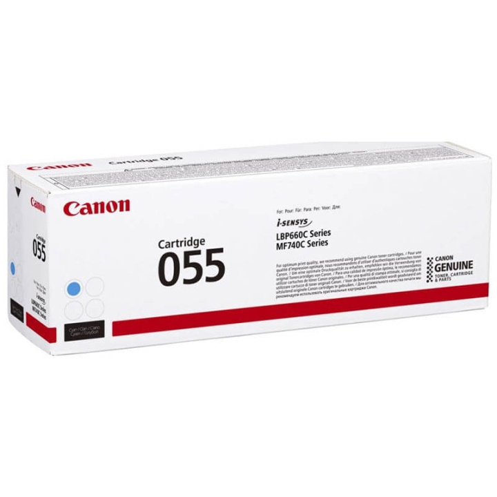 CANON Toner 3015C002 055 Cyan i gruppen DATORER & KRINGUTRUSTNING / Skrivare & Tillbehör / Bläck & Toner / Toner / Canon hos TP E-commerce Nordic AB (C26524)