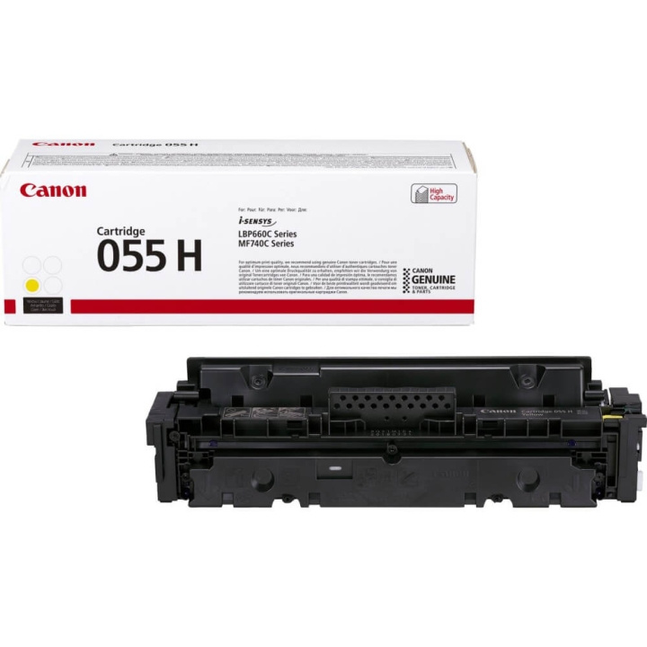 Canon Toner 3017C002 055H Gul i gruppen DATORER & KRINGUTRUSTNING / Skrivare & Tillbehör / Bläck & Toner / Toner / Canon hos TP E-commerce Nordic AB (C26526)