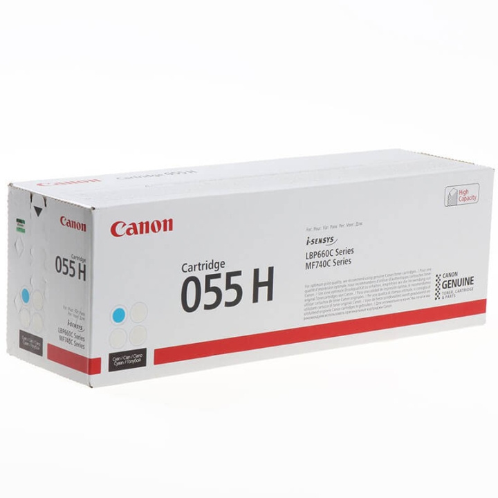 CANON Toner 3019C002 055H Cyan i gruppen DATORER & KRINGUTRUSTNING / Skrivare & Tillbehör / Bläck & Toner / Toner / Canon hos TP E-commerce Nordic AB (C26530)