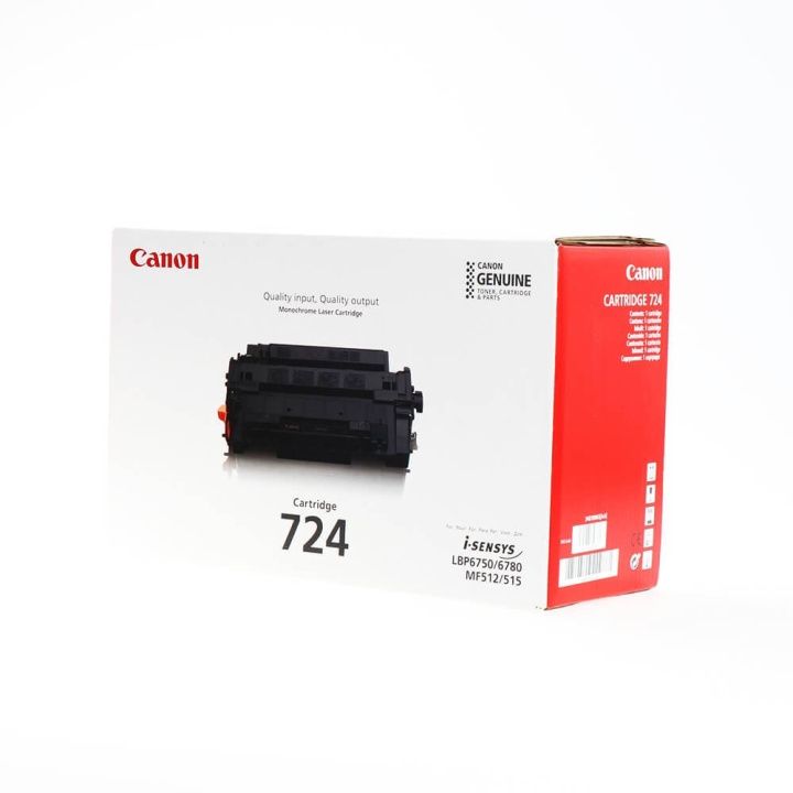 Canon Toner 3481B002 724 Svart i gruppen DATORER & KRINGUTRUSTNING / Skrivare & Tillbehör / Bläck & Toner / Toner / Canon hos TP E-commerce Nordic AB (C26544)