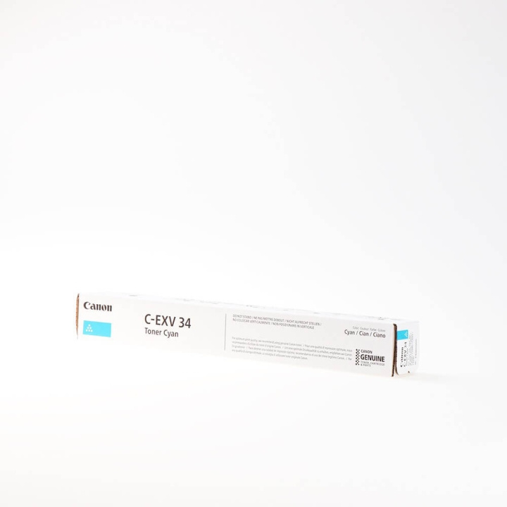 CANON Toner 3783B002 C-EXV 34 Cyan i gruppen DATORER & KRINGUTRUSTNING / Skrivare & Tillbehör / Bläck & Toner / Toner / Canon hos TP E-commerce Nordic AB (C26553)