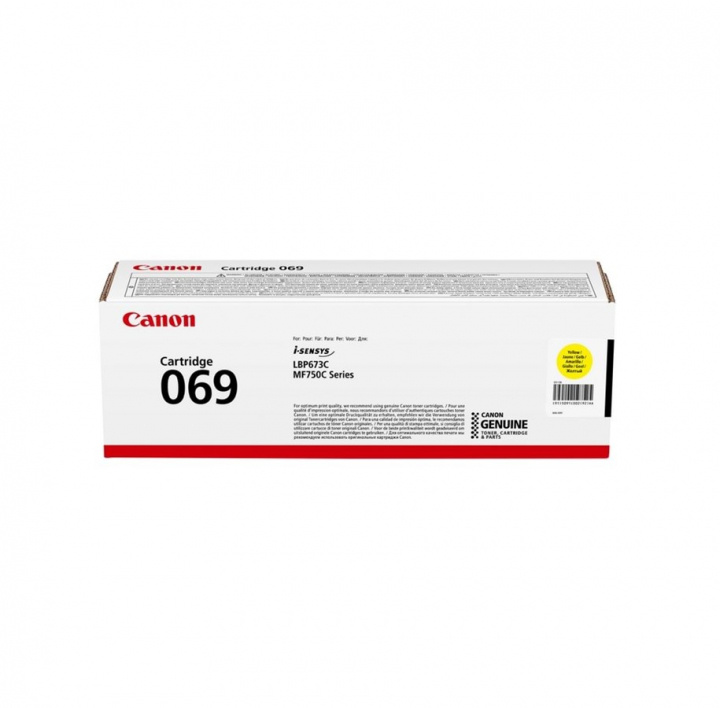 Canon Toner 5091C002 069 Gul i gruppen DATORER & KRINGUTRUSTNING / Skrivare & Tillbehör / Bläck & Toner / Toner / Canon hos TP E-commerce Nordic AB (C26592)