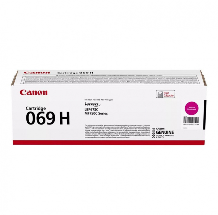 CANON Toner 5096C002 069H Magenta i gruppen DATORER & KRINGUTRUSTNING / Skrivare & Tillbehör / Bläck & Toner / Toner / Canon hos TP E-commerce Nordic AB (C26595)