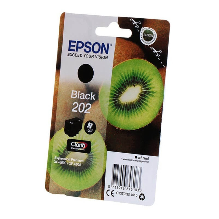 EPSON Bläck C13T02E14010 202 Svart, Kiwi i gruppen DATORER & KRINGUTRUSTNING / Skrivare & Tillbehör / Bläck & Toner / Bläckpatroner / Epson hos TP E-commerce Nordic AB (C26675)