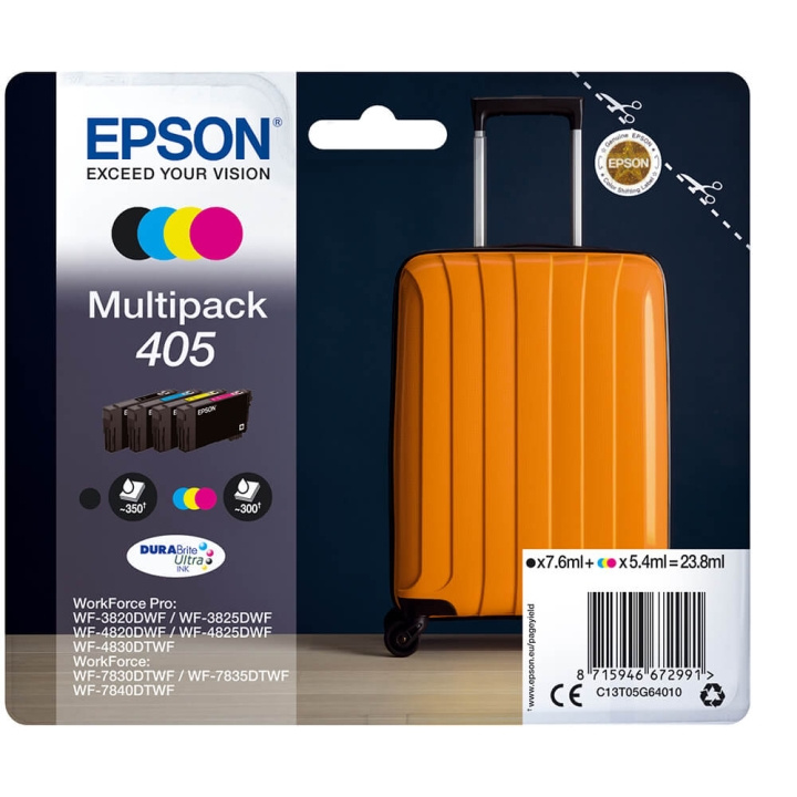 EPSON Bläck C13T05G64010 405 Multipack, Resväska i gruppen DATORER & KRINGUTRUSTNING / Skrivare & Tillbehör / Bläck & Toner / Bläckpatroner / Epson hos TP E-commerce Nordic AB (C26713)