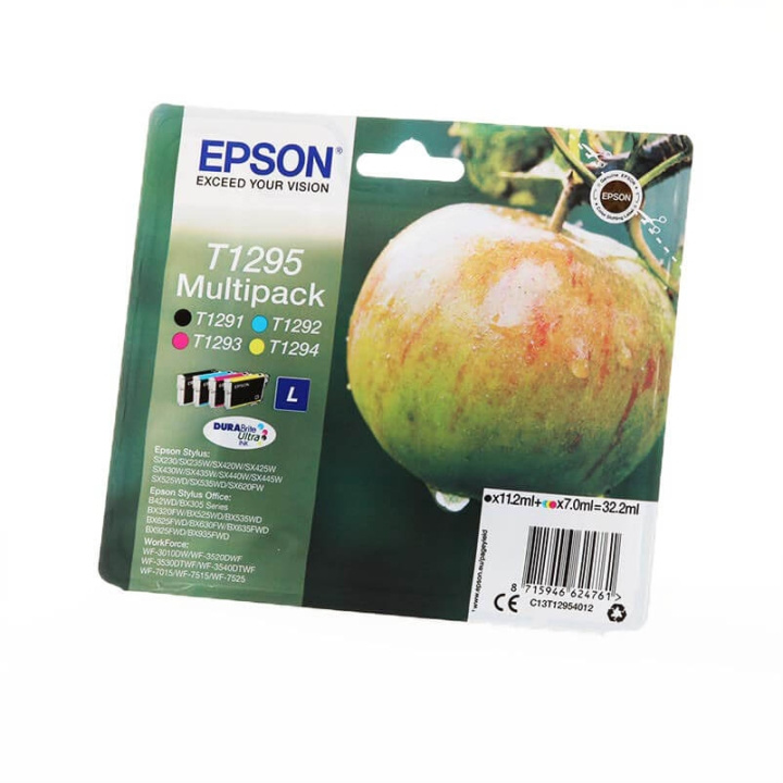 EPSON Bläck C13T12954012 T1295 Multipack, Äpple i gruppen DATORER & KRINGUTRUSTNING / Skrivare & Tillbehör / Bläck & Toner / Bläckpatroner / Epson hos TP E-commerce Nordic AB (C26757)