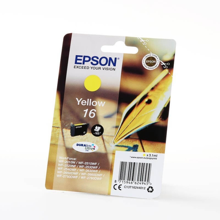 EPSON Bläck C13T16244012 16 Gul, Penna och Korsord i gruppen DATORER & KRINGUTRUSTNING / Skrivare & Tillbehör / Bläck & Toner / Bläckpatroner / Epson hos TP E-commerce Nordic AB (C26766)